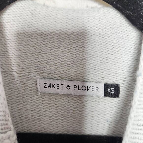 Zaket & Plover Womens Multicolor Stripe Funnel Neck Wool Blend Sweater Size XS - Picture 11 of 12